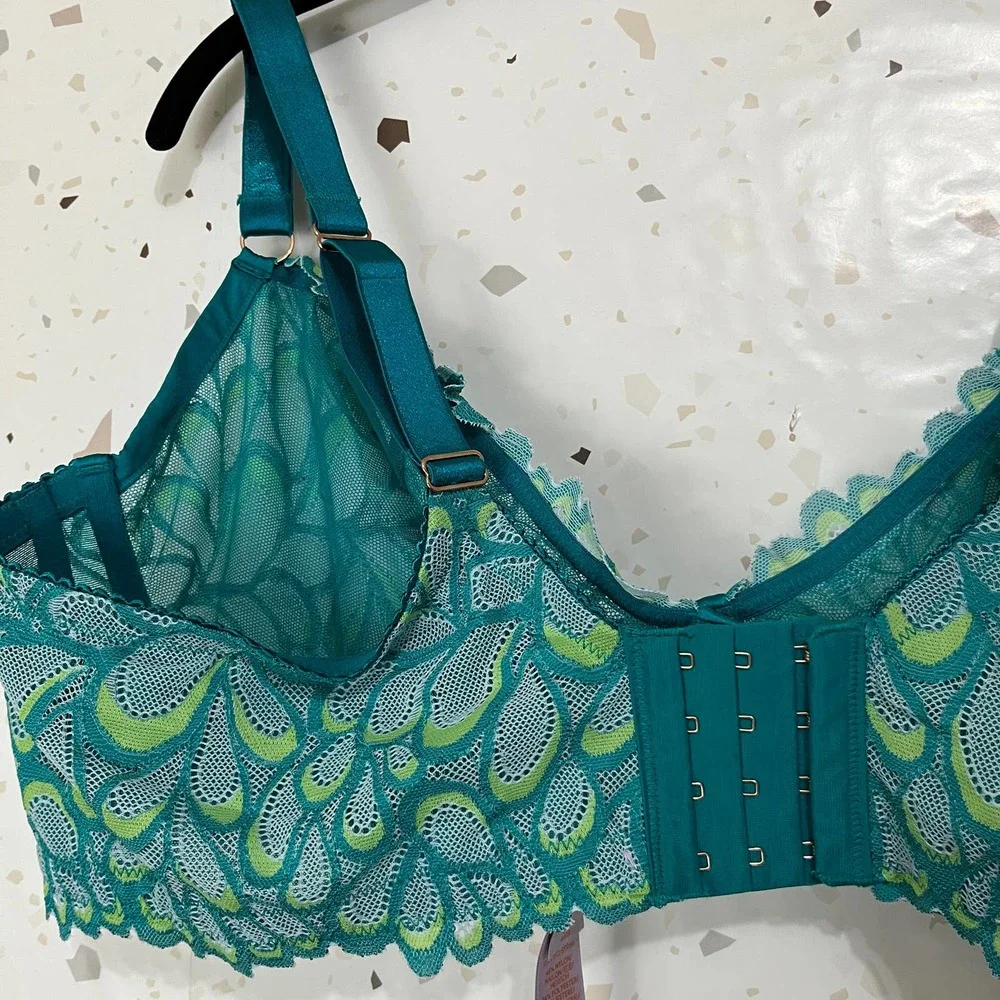 NEW Savage X Fenty not sorry unlined lace balconette bra